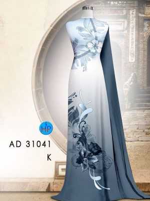 Vải Áo Dài Hoa In 3D AD 31041 23